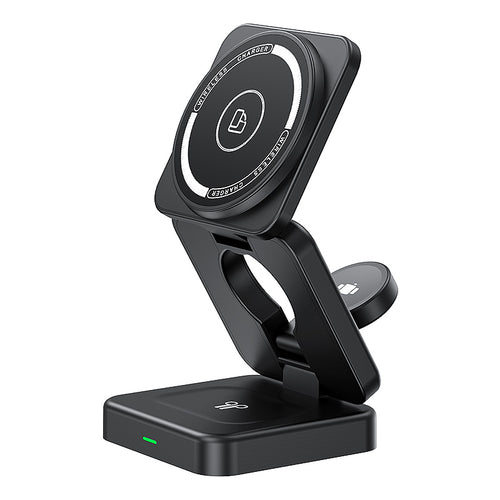 15W Foldable 3-in-1 Magnetic Wireless Charger Stand